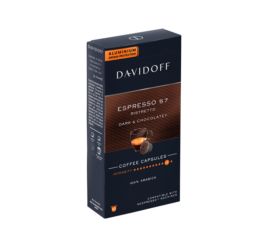 Balení 10 kapslí kávy DAVIDOFF CAFÉ Espresso 57.