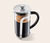 Konvička french press se stlačovacím sítkem 800 ml, stříbrná