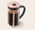 Konvička french press, 800 ml, metalická růžová