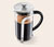 Konvička french press se stlačovacím sítkem 800 ml, stříbrná