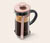 Konvička french press, 300 ml, metalická růžová
