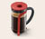 Konvička french press se stlačovacím sítkem 800 ml, červená