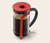 Konvička french press se stlačovacím sítkem 800 ml, červená