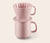 Hrnek na kávu s filtrem, růžový