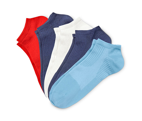 Sportovní ponožky, 5 párů, barevné