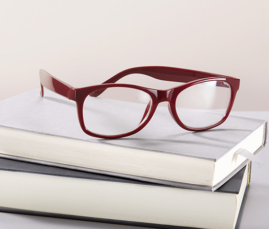 Náhradní brýle na čtení, červené