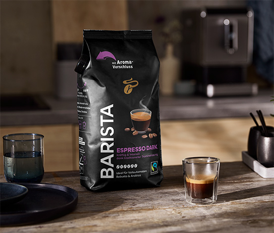باریستا اسپرسو دارک - 1 کیلوگرم دانه قهوه