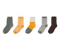 Ponožky, 5 párů, zelené