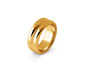 Dvojitý prsten, pozlacený 23karátovým zlatem