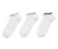 Krátké ponožky, 3 páry, bílé