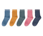 Ponožky, 5 párů, různé barvy
