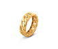 Prsten, pozlacený 23karátovým zlatem