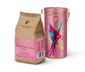 Raritní káva »Paraíso Pink Bourbon« – 250 g zrnkové kávy + dóza na kávu