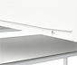 Kovový konzolový stolek »CN3« se 2 zásuvkami, bílý