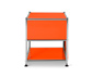 Kovový odkládací stolek se zásuvkou »CN3«, oranžový
