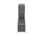 Kovový šatní regál »CN3« s výklopnými přihrádkami, šedý