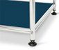 Kovový odkládací stolek CN3 se skleněnou deskou, modrý