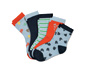 Ponožky, 5 párů, modré, oranžové, zelené