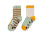 Protiskluzové ponožky, 2 páry, zelené