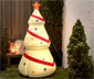 Nafukovací vánoční stromeček s LED, XXL