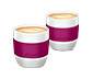 Šálky na caffè crema mini Edition, berry, 2 ks