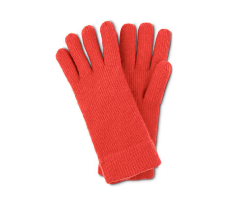 Levně Pletené rukavice, červené