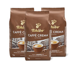 Caffè Crema Intense – 3 x 1 kg zrnkové kávy
