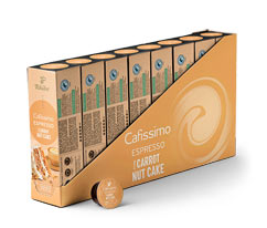 Cafissimo Flavoured Espresso – Carrot Nut Cake 80 kapslí