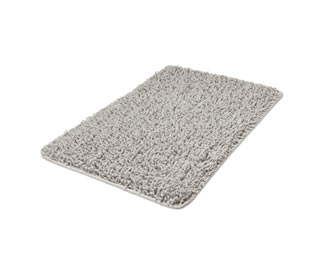 Předložka do koupelny, z recyklovaného materiálu, cca 50 x 80 cm, šedá
