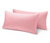 Žerzejové povlaky na polštář, 2 ks, cca 80 × 40 cm, růžové