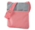 Bezpečnostní taška přes rameno, růžovo-šedá