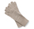 Pletené rukavice s vlnou, šedobéžové
