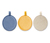 Opakovaně použitelné odličovací tampony XL, modrý, žlutý a hnědý