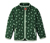 Fleecová bunda z recyklovaného materiálu, zelený celopotisk