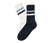 Ponožky s žebrovanou strukturou, 2 páry, modré a bílé