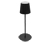 Venkovní dobíjecí stolní lampa LED, černá