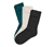 Ponožky, 3 páry, černé, smaragdově zelené, béžové