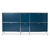 Kovová odkládací skříňka »CN3«, velká, s 6 výklopnými dvířky, modrá