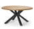 Teakový jídelní stůl s moderním podstavcem ve tvaru X