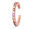 Stříbrné náušnice Ear cuff, barevné