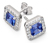 Stříbrné náušnice, Royal Blue