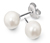 Stříbrné náušnice s perlou Essentials
