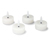 Čajové svíčky LED z pravého vosku, bílé, 4 ks