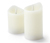 Svíčky z pravého vosku s LED, 2 ks, krémově bílé