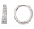 Kónické náušnice, stříbro 925/1000, rhodiované, se zirkony