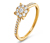 Prsten s diamanty, zlato 585