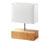 Stolní lampa s dřevěným podstavcem