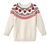 Pletený svetr s norským vzorem