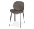 Polstrovaná designová židle, šedobéžová
