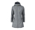 Softshellový kabát s kapucí, šedý s melírem